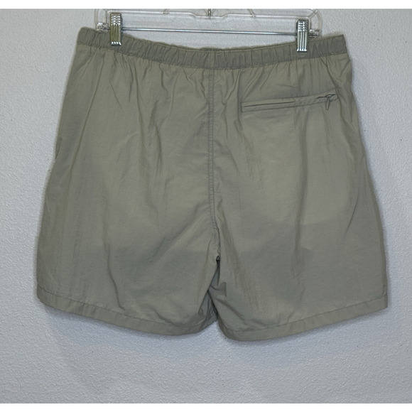 Columbia Casual Swim Shorts Mens Size Medium Khaki Elastic Belted Waist Pockets - Picture 5 of 9